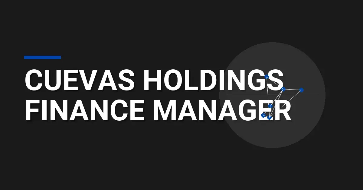 Cuevas Holdings Finance Manager