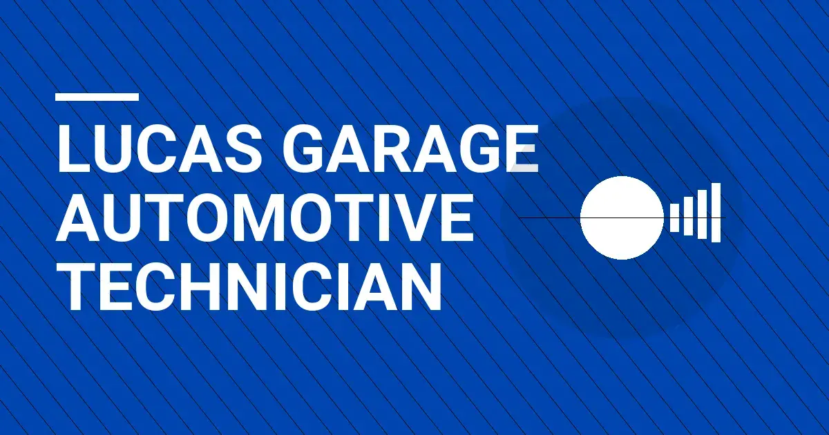 Lucas Garage Automotive Technician