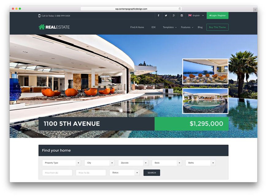 Best Real Estate Website Theme & HTML Templates | Infydots