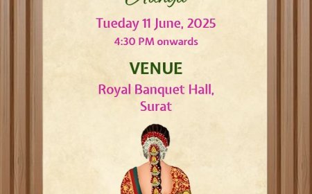 Beautiful Half Saree Function Invitation Designs