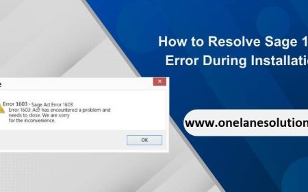 Sage 50 Error Code 1603: A Comprehensive Troubleshooting Guide