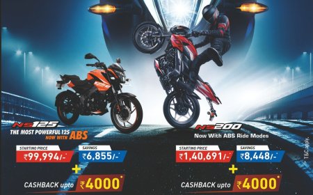 Pulsar NS125 & NS200 Mega Offer Flat ₹4000 Cashback Till July 31!